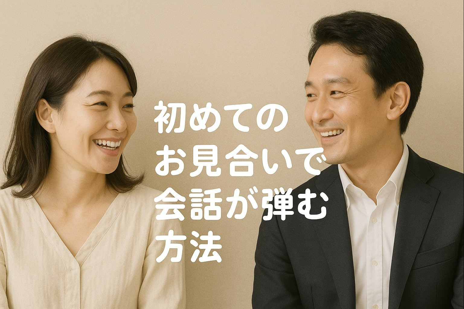 【初めてのお見合い、緊張を和らげる3つの会話術】