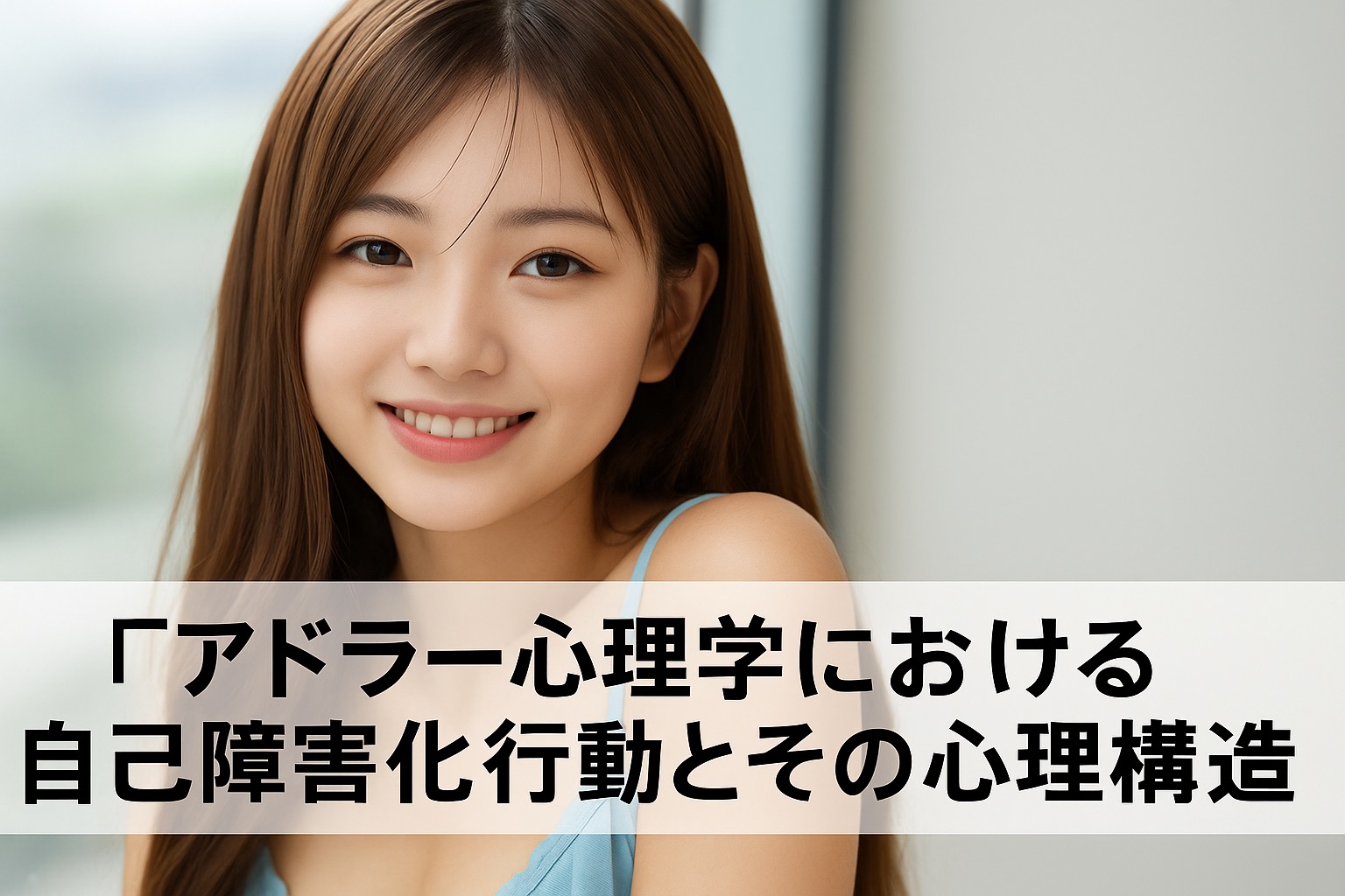 「敗北を避ける自己演出──アドラー心理学における自己障害化行動とその心理構造」https://www.cherry-piano.com