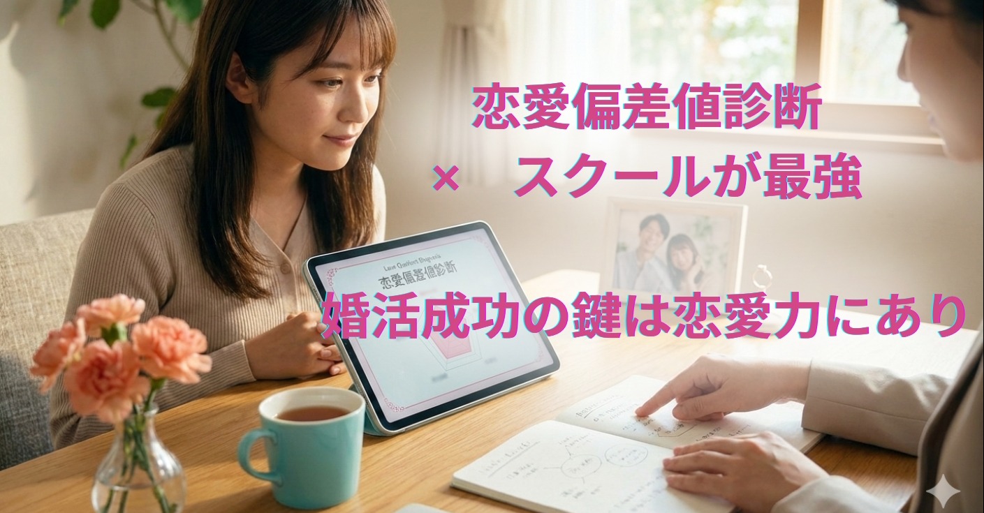 恋愛偏差値診断×スクールが最強｜婚活成功の鍵は恋愛力にあり