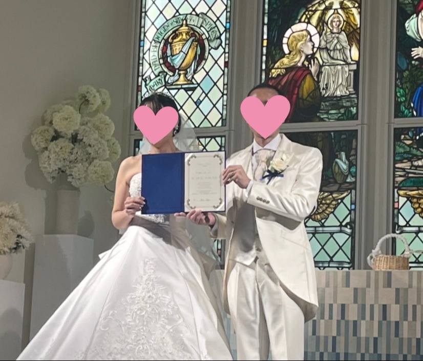 挙式報告をいただきました