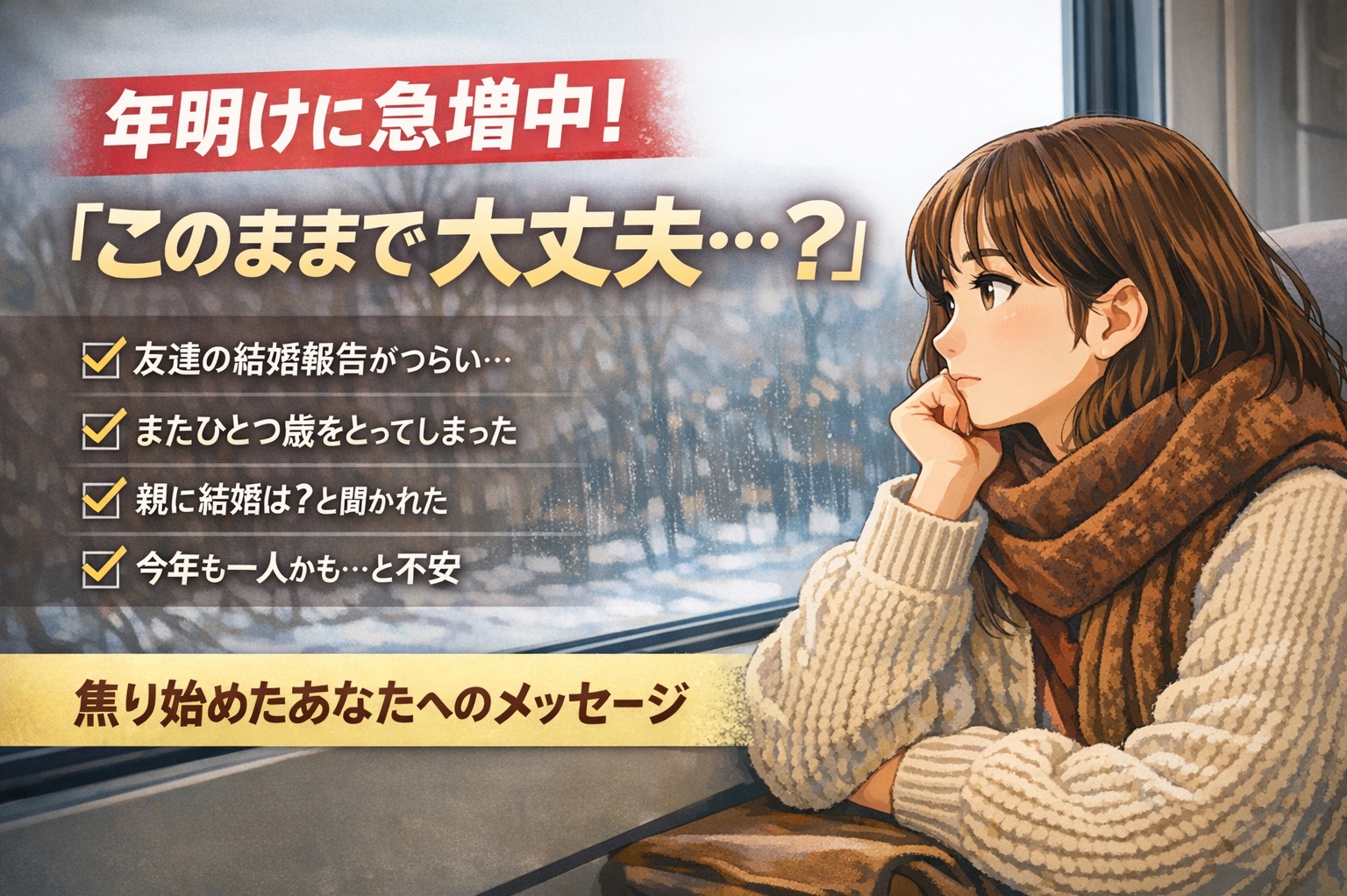 「このままで大丈夫？」と焦り始めたあなたへ