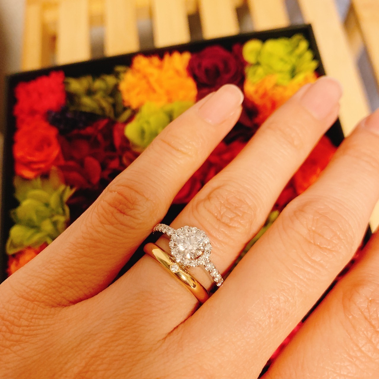 成婚Hさん婚約指輪ができました