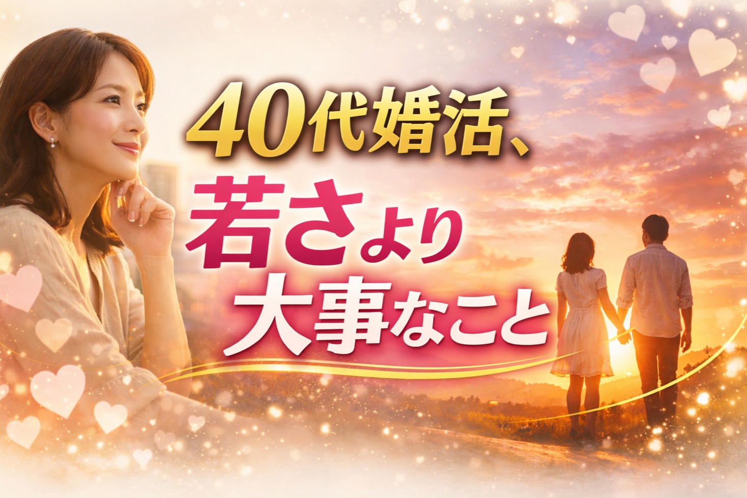40代婚活、若さより大事なこと