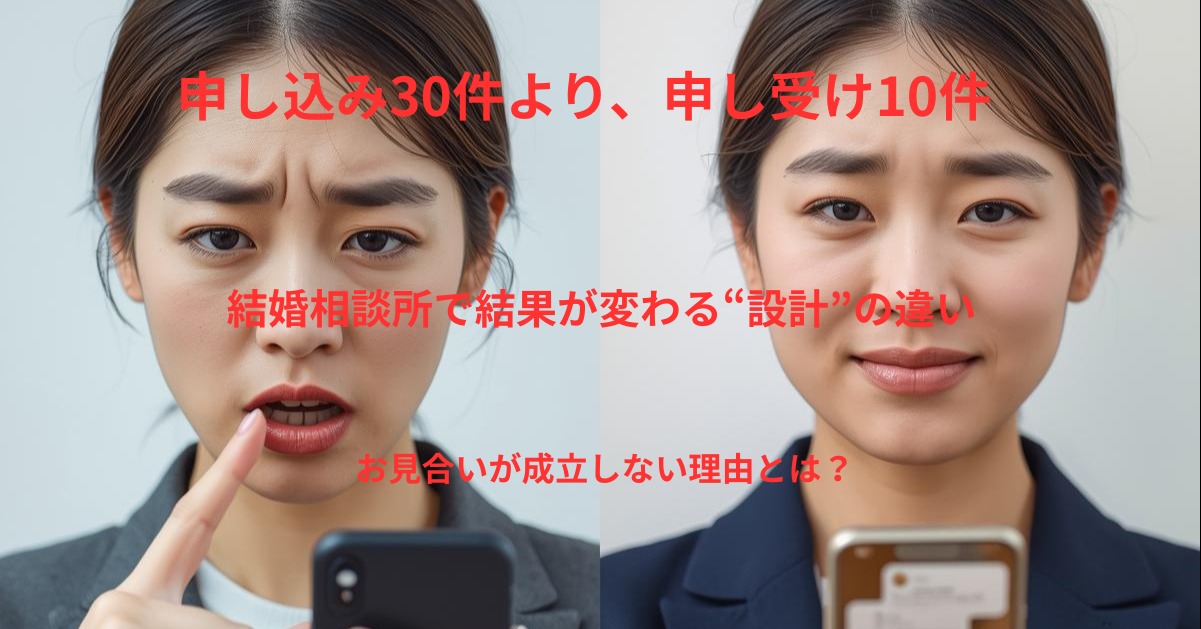 お見合いが成立しない理由とは？プロフィール設計から見直す婚活の進め方