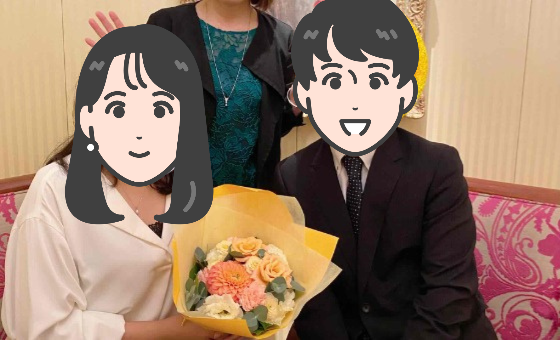 二人のペースで結婚生活を楽しめる、一緒にいて落ち着く人と出会えました。