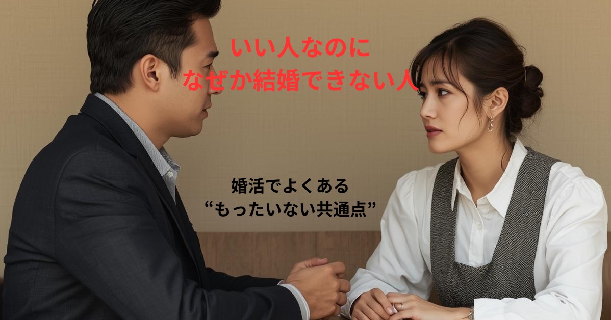 「いい人なのに結婚できない人」は意外と多い