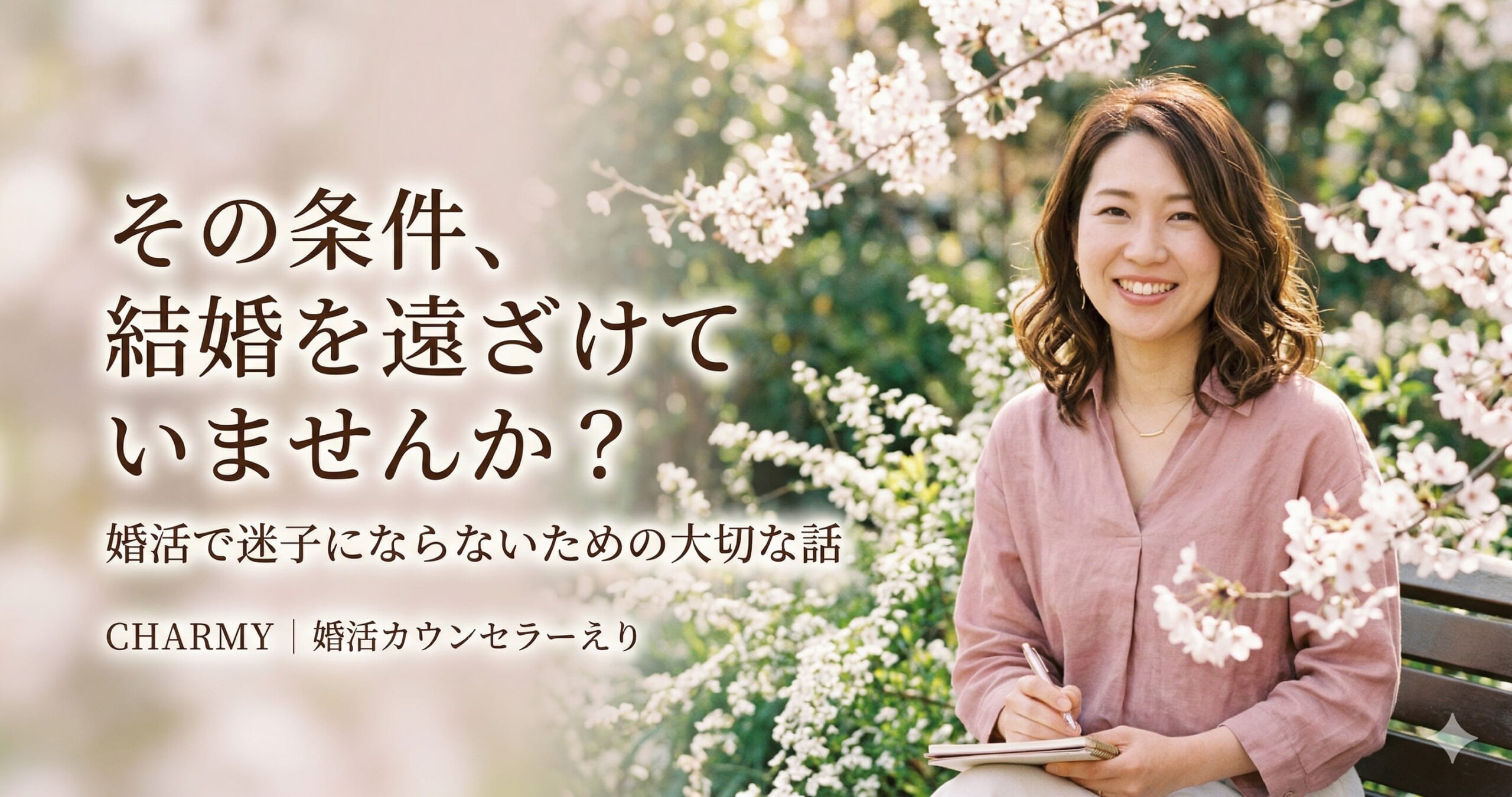 「こんな条件の人と結婚したい」その希望、本当に叶えられますか？ ―婚活で迷子にならないための大切な話―