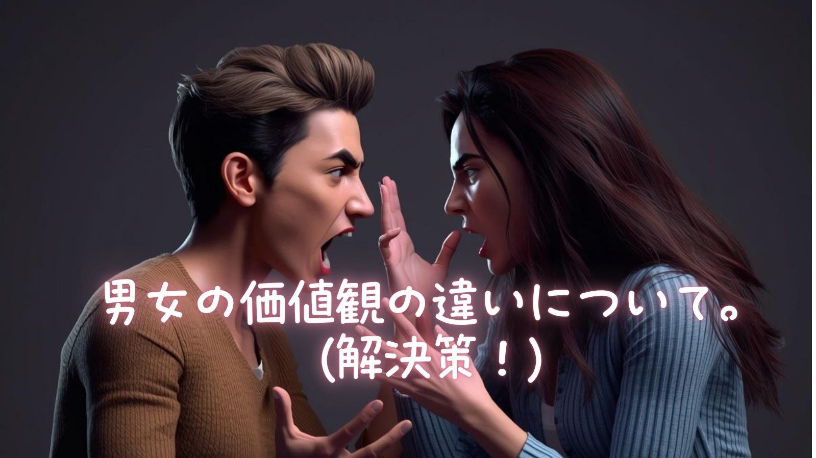 男女の価値観の違いについて。(解決策！)