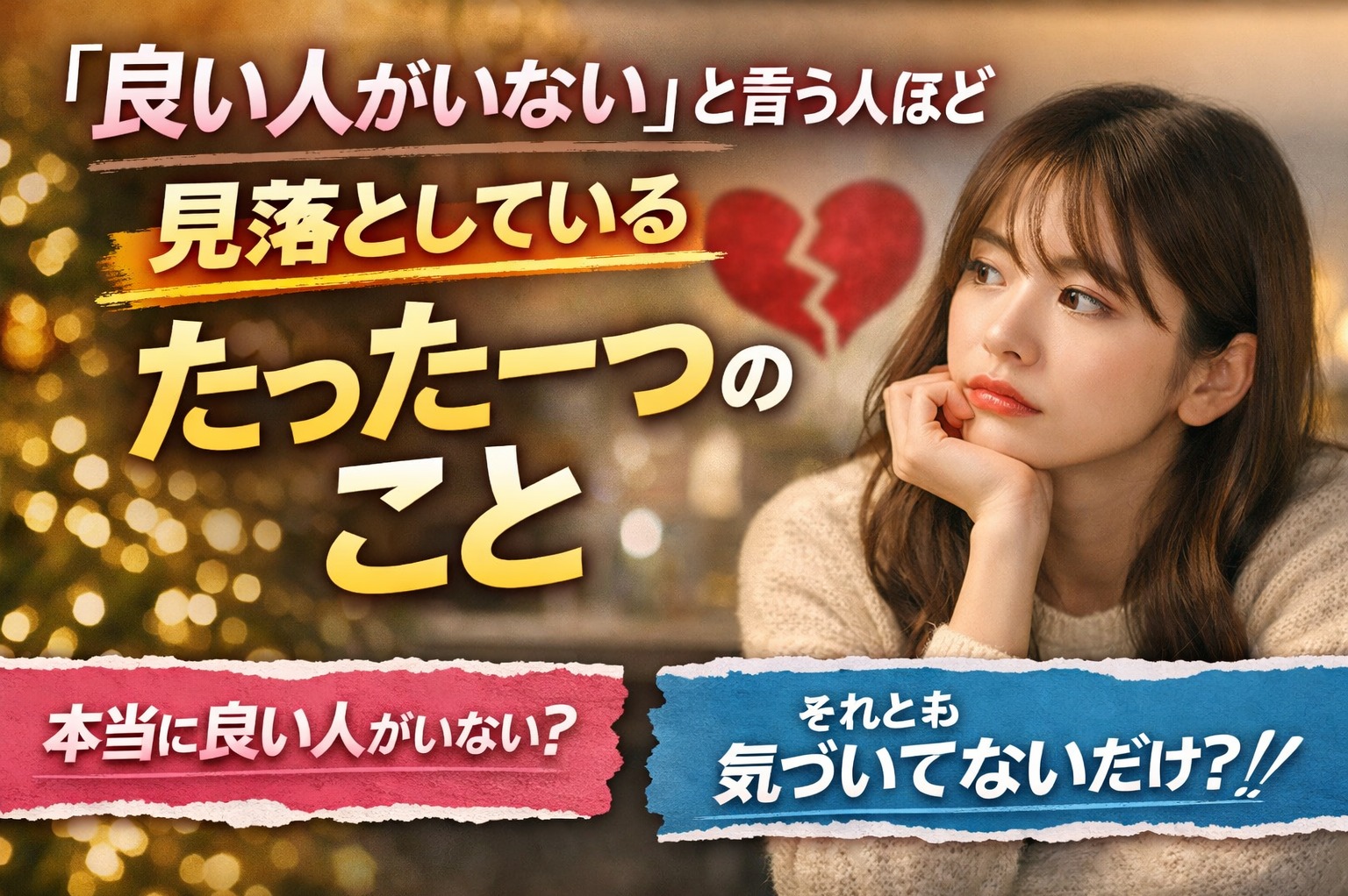 婚活の成果は「出会いの数」ではなく「選び方の精度」で決まる