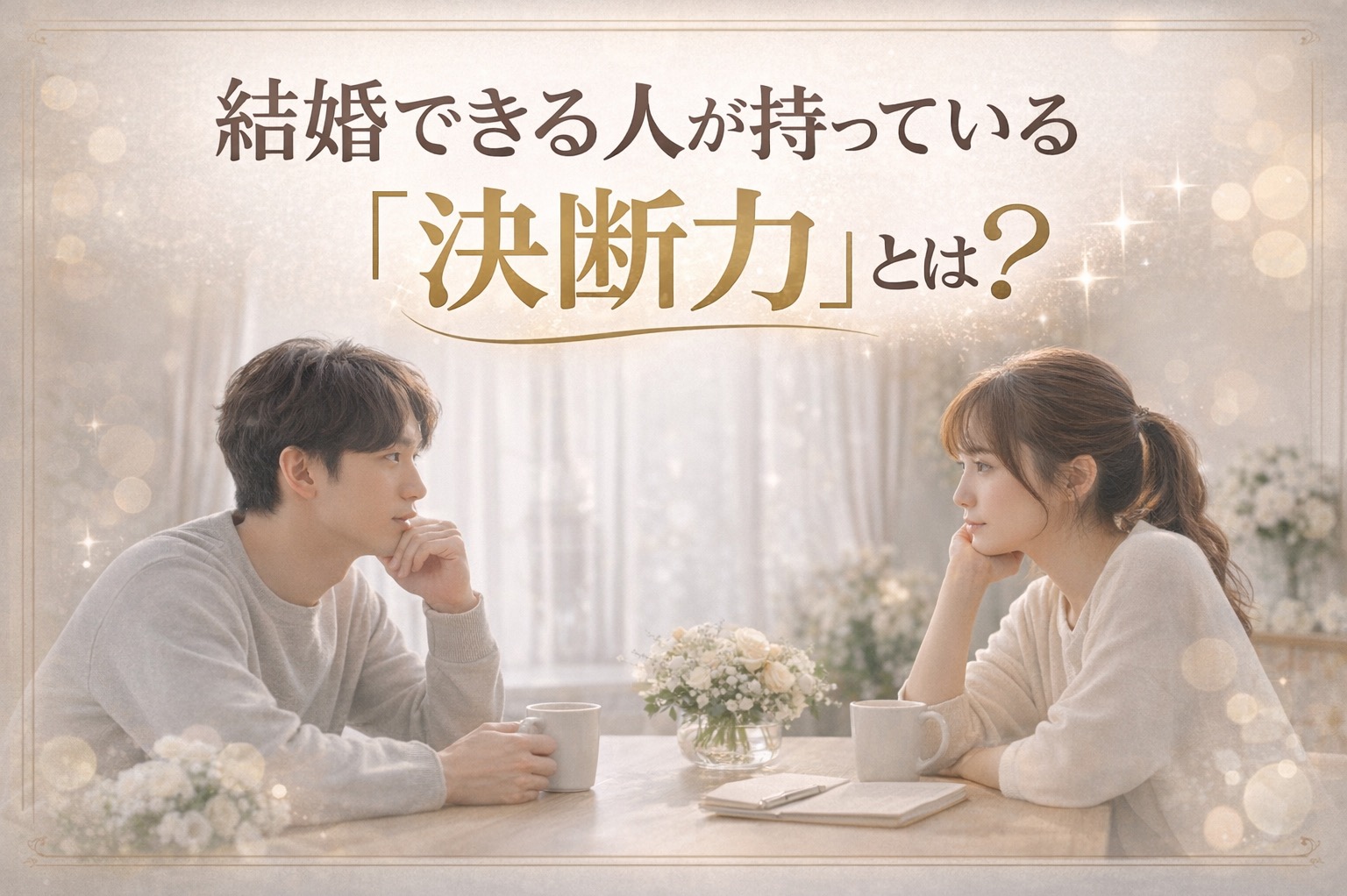 結婚できる人が持っている「決断力」とは？