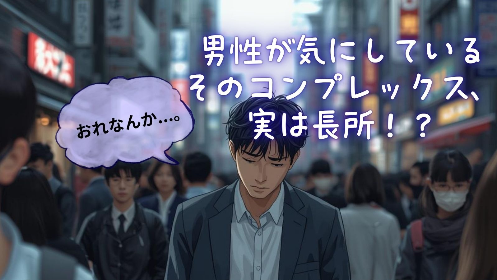 男性が気にしているそのコンプレックス、実は長所！？