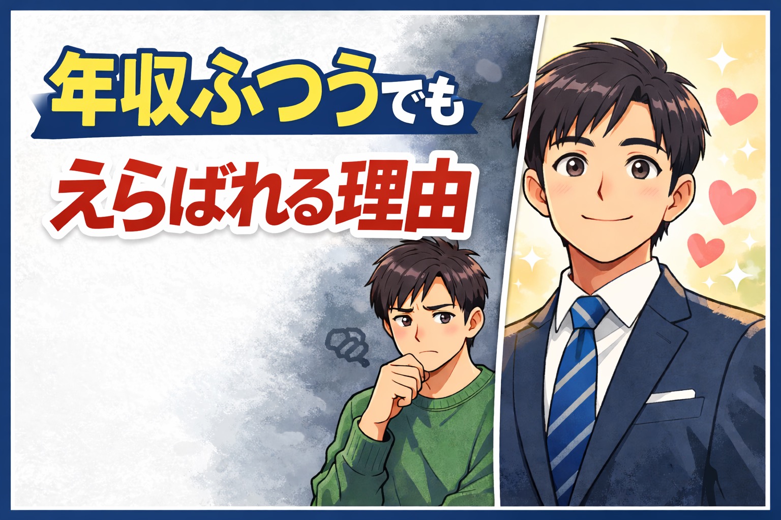 年収普通男性が選ばれた理由｜婚活で本当に見られているポイントとは