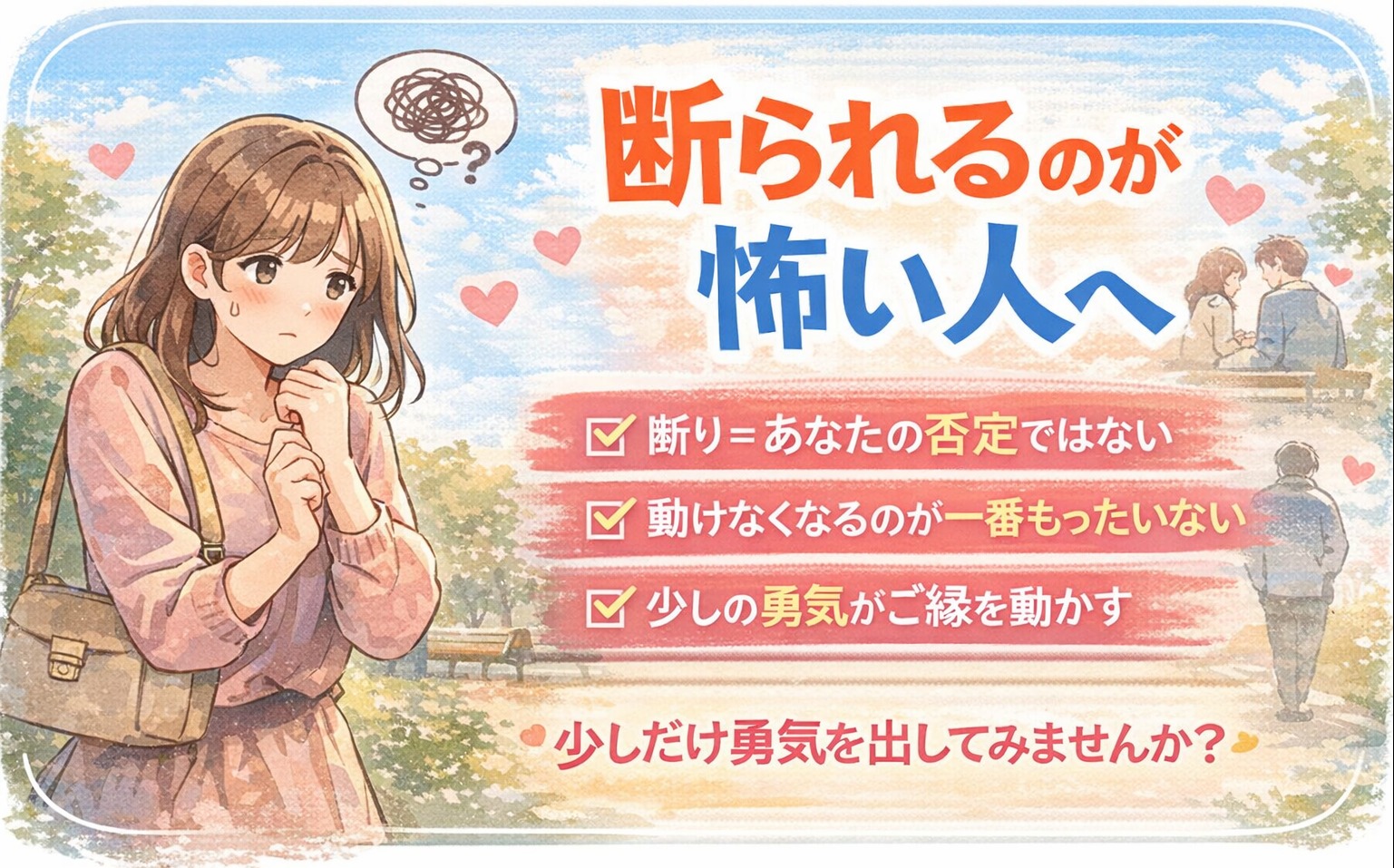 断られるのが怖い人へ