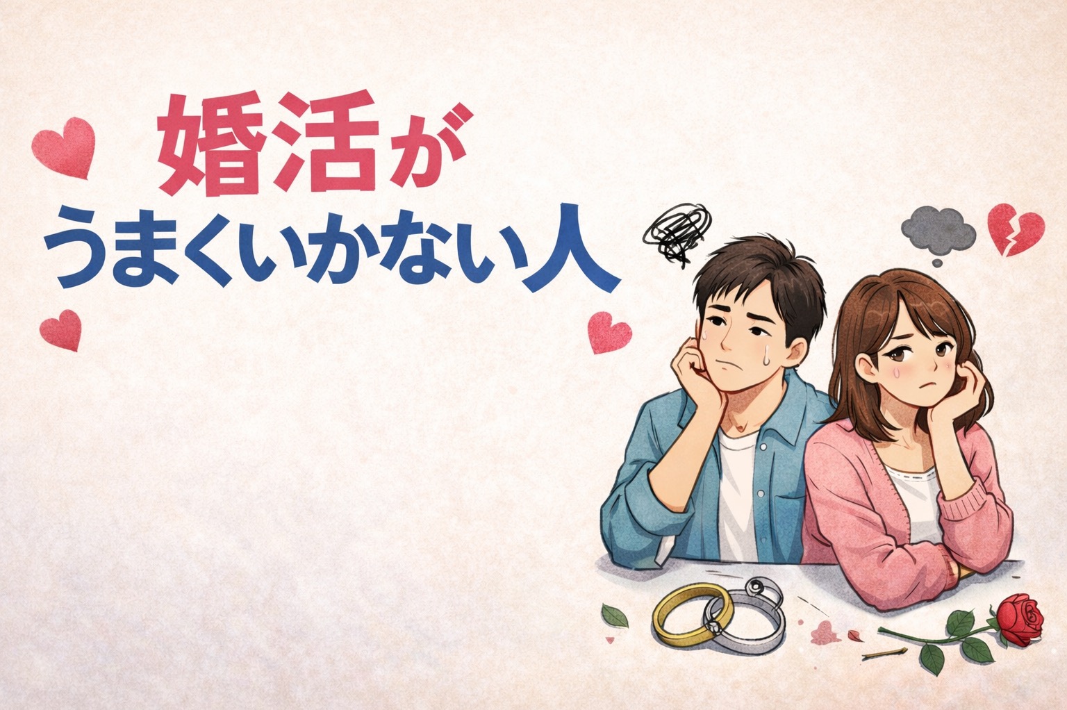 婚活がうまくいかない人の共通点｜あなたはいくつ当てはまる？