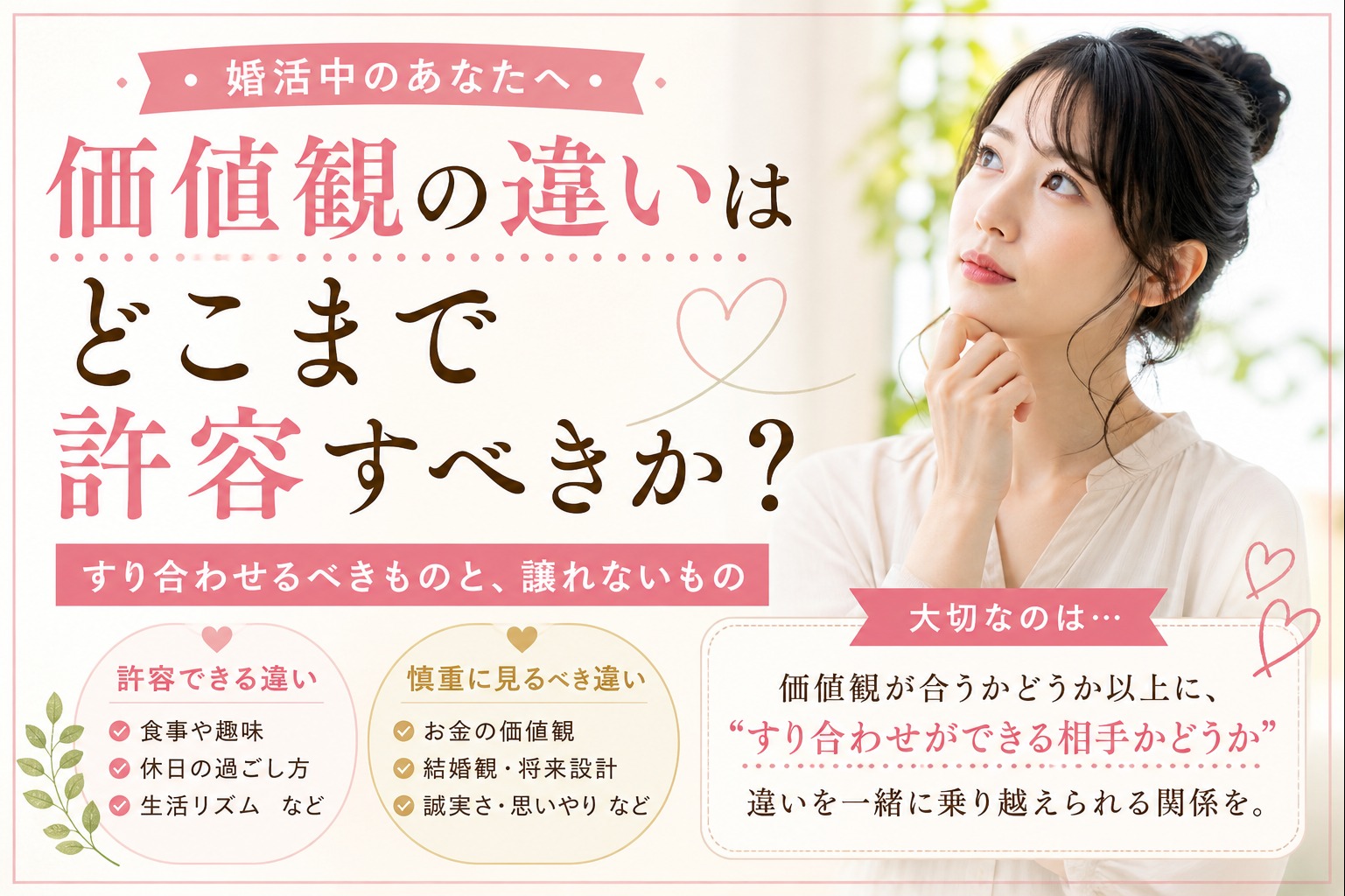 価値観の違いはどこまで許容すべきか
