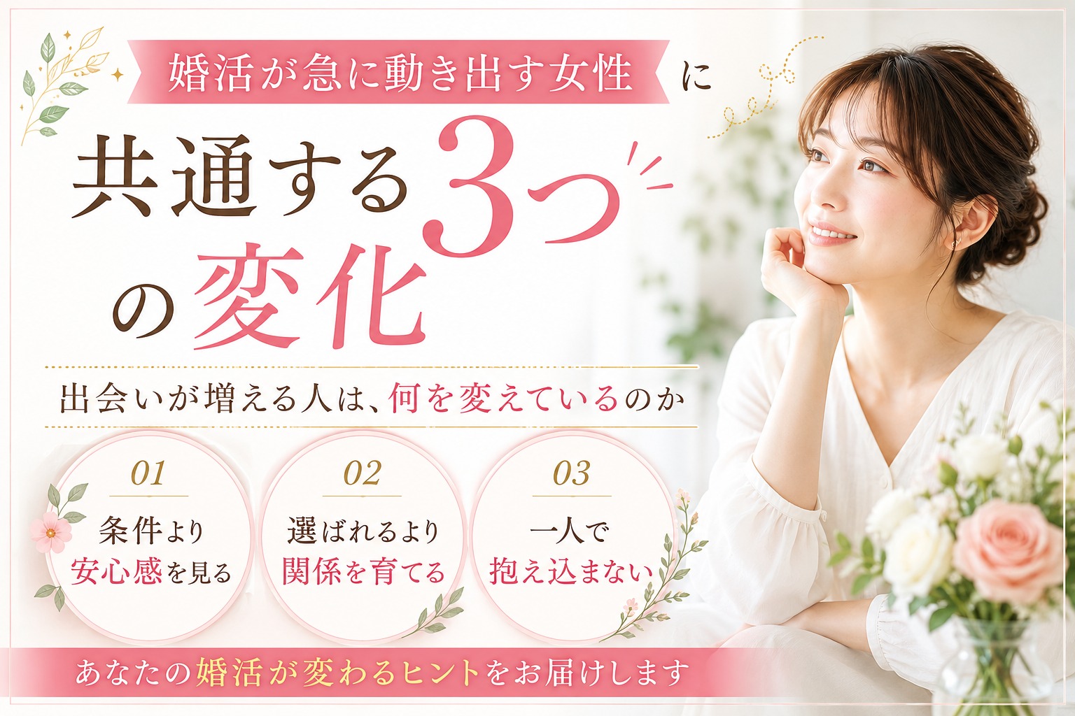 婚活がうまくいく人が“やらないこと”3つ｜頑張りすぎない婚活のすすめ