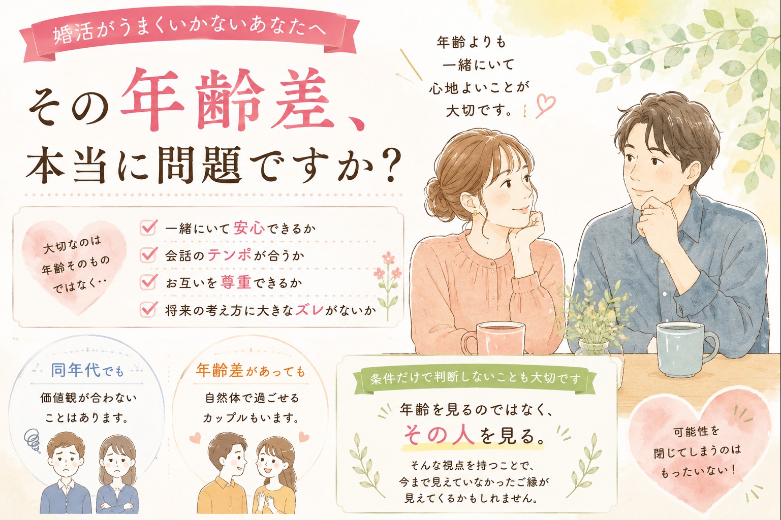 年齢差が気になる人へ