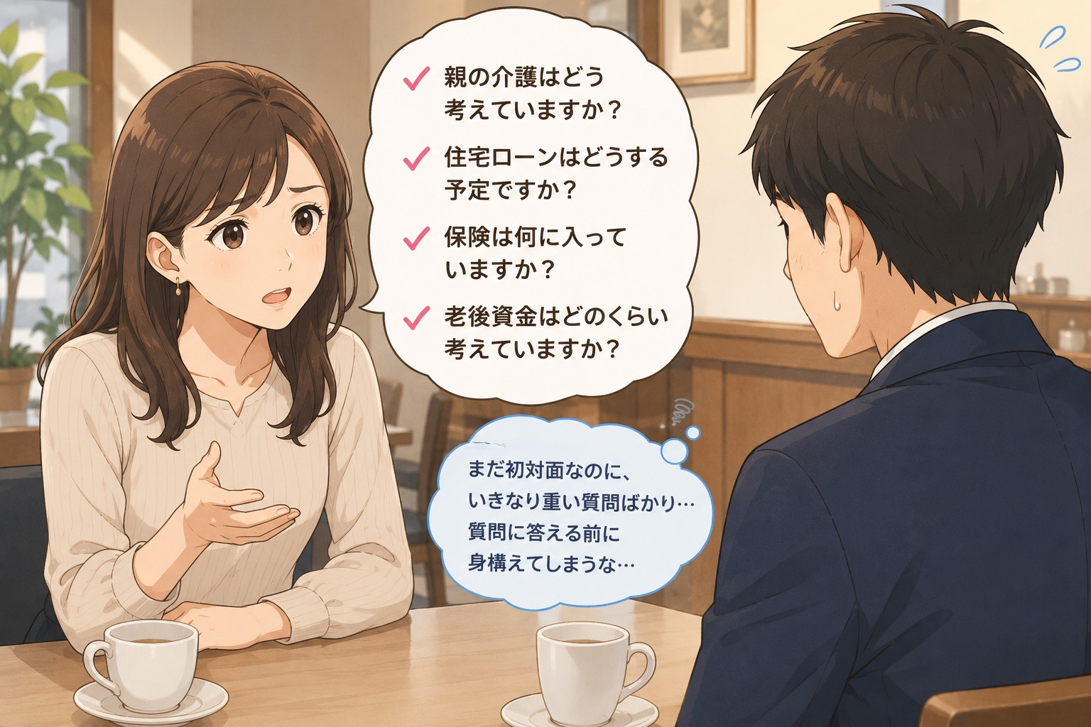 お見合いで「将来の心配」を聞きすぎていませんか？