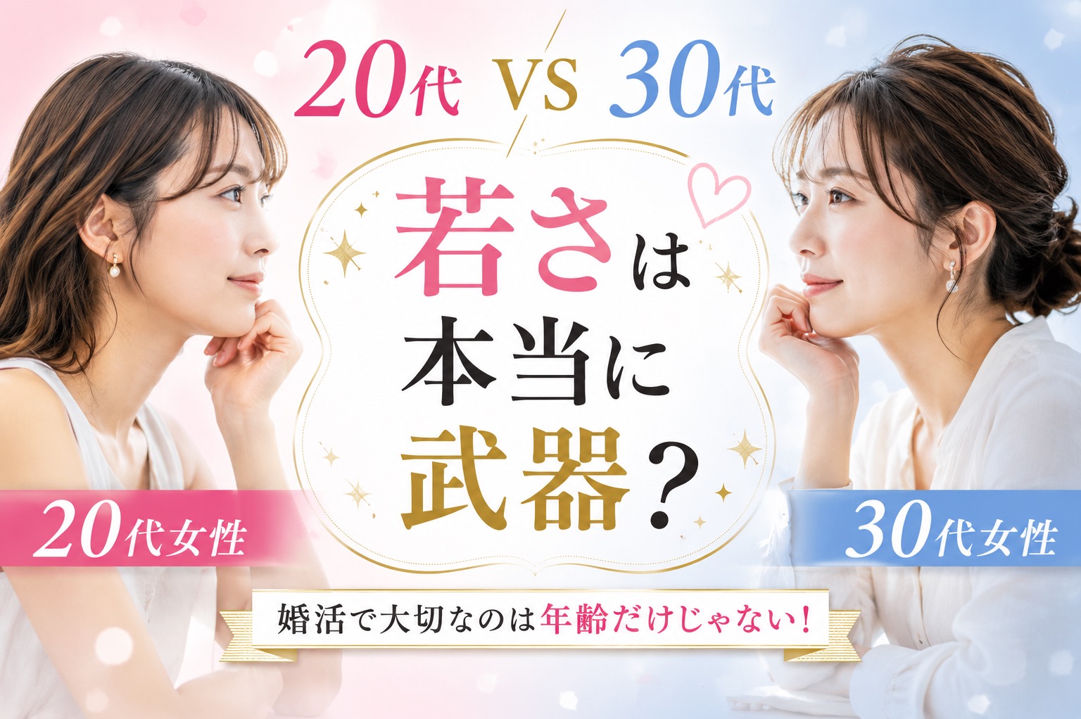 20代VS30代。「若さ」は本当に婚活最大の武器なの？