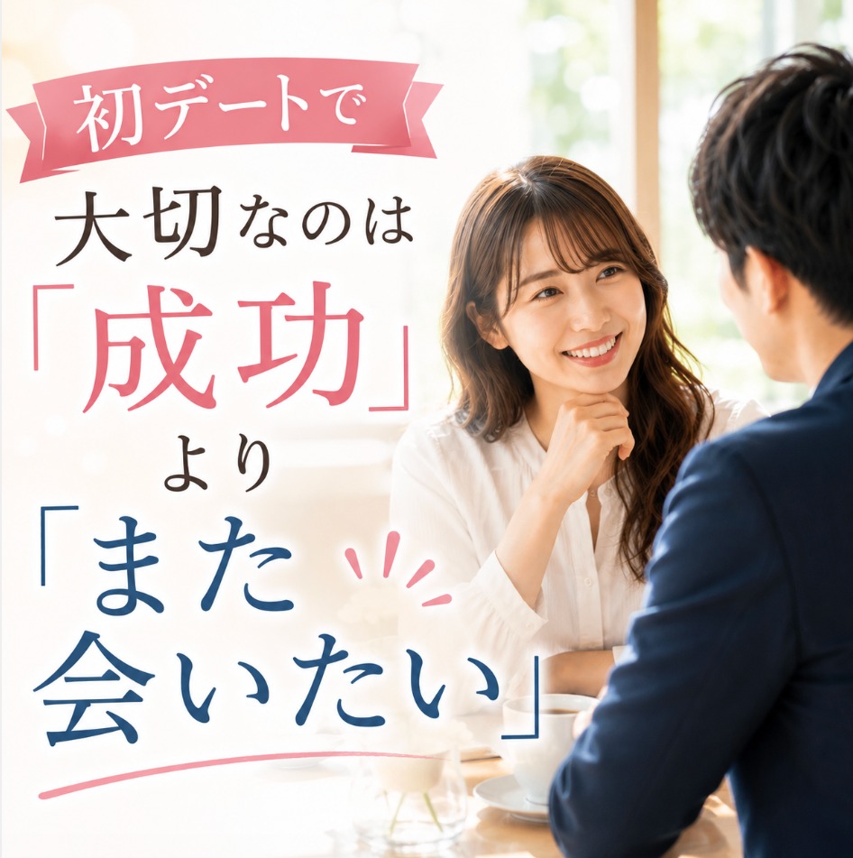 婚活の初デートで大切なのは「成功」より「また会いたい」と思えること