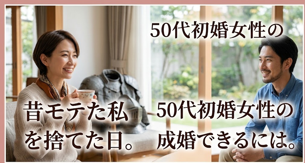 「昔モテた私」を捨てた日。50代・初婚女性が「条件の壁」を越えて本当のパートナーを掴むまで