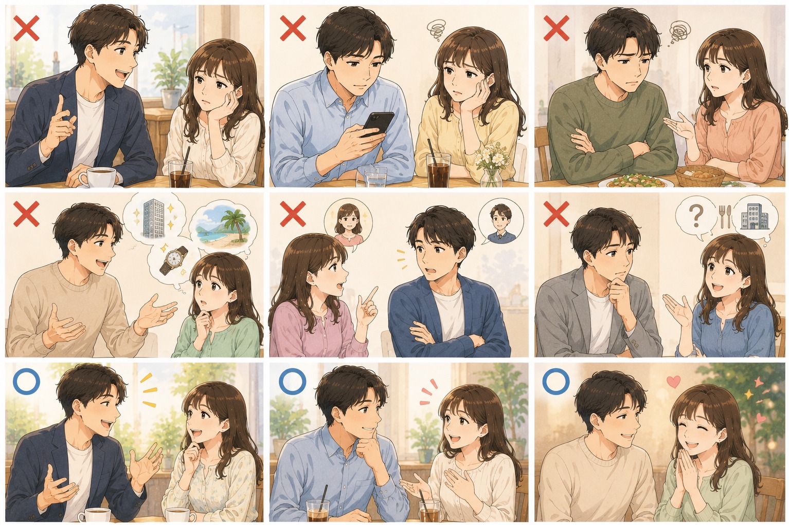 プレ交際でご縁を遠ざけるNG行動・NG会話