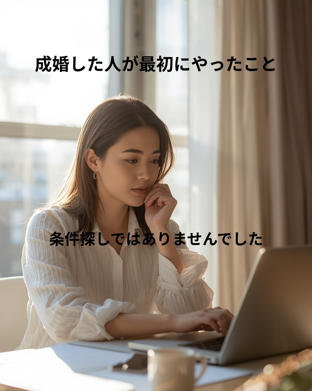 成婚した人は最初から条件が良かったわけではありません