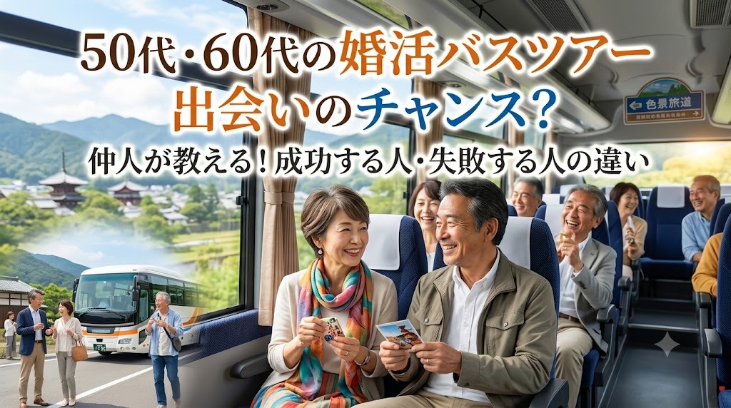 50代・60代の婚活バスツアーは出会いのチャンス？成功する人・失敗する人の違いを仲人が解説