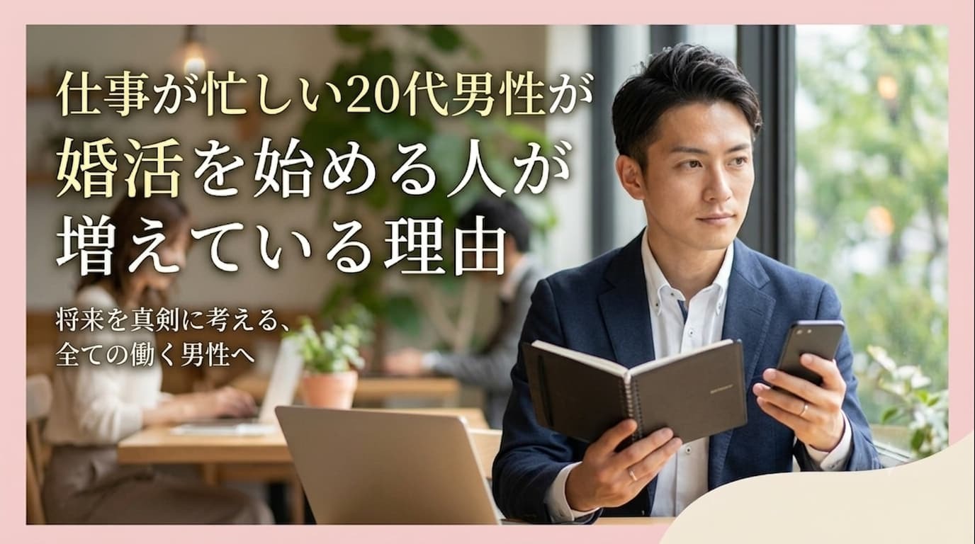 仕事が忙しい20代男性、婚活はどうする？「時間がない」を解決する考え方