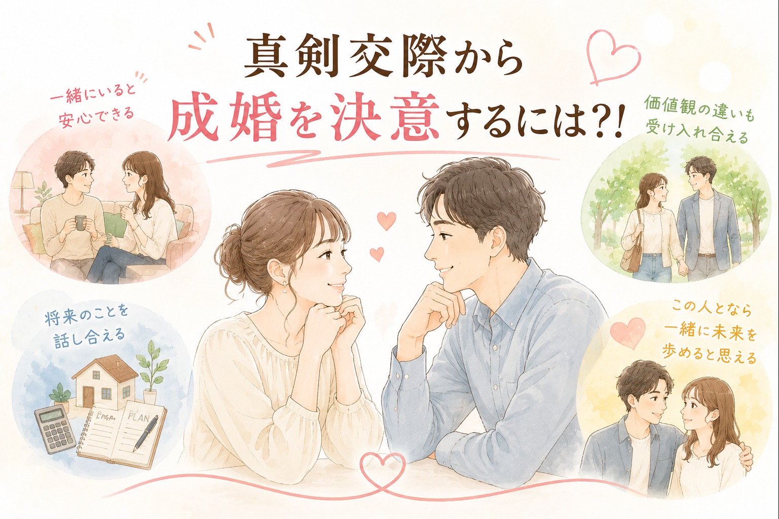 成婚する人は、何を決め手にしている？
