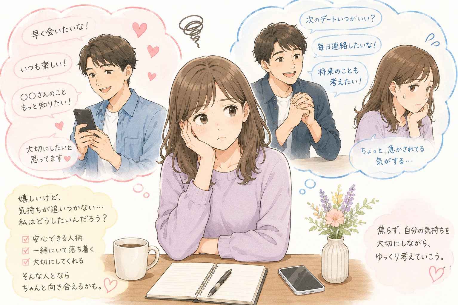 お相手からの好意が強いと、なぜか冷めてしまう