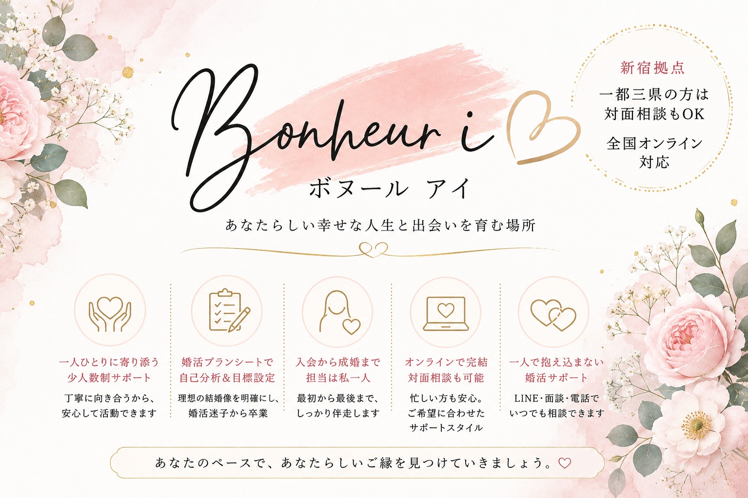 「結婚相談所って、どこも同じ？」そう思っている30代・40代の方へ