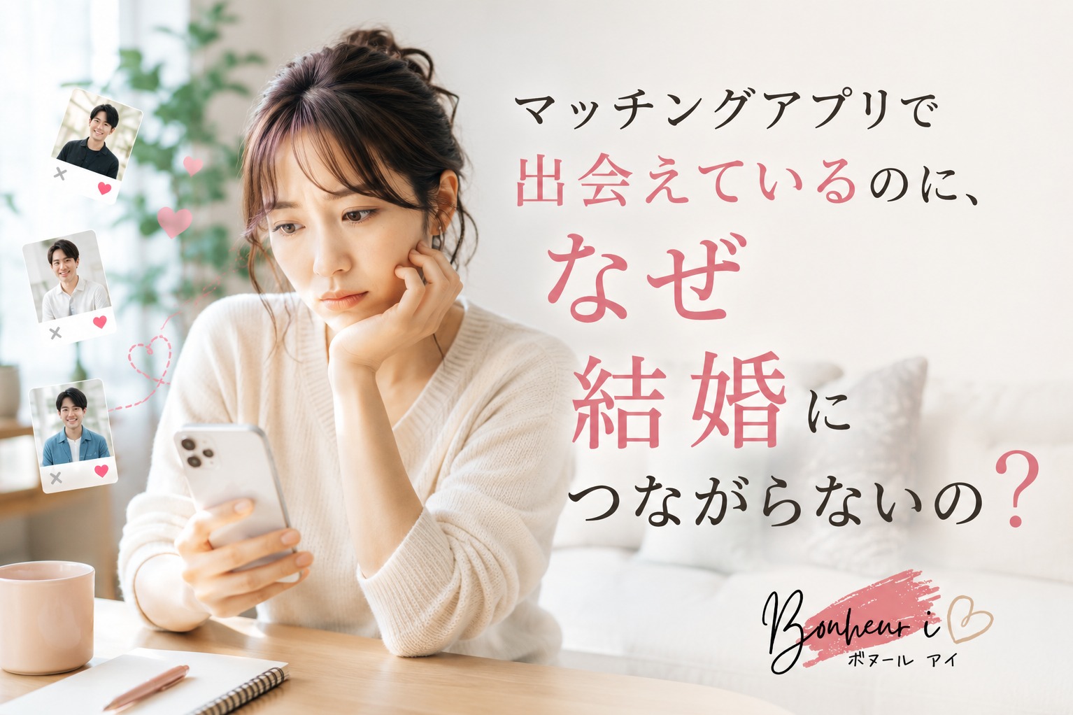 マッチングアプリで出会えているのに、なぜ結婚につながらないの？