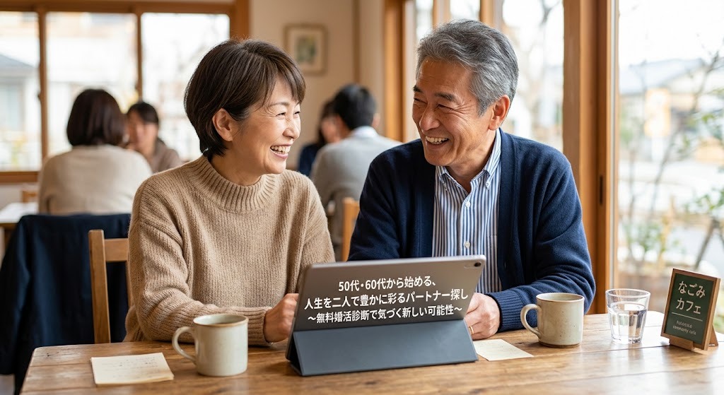 「もう遅い」は本当？50代・60代から始める、人生を二人で豊かに彩るパートナー探し〜無料婚活診断で気づく新しい可能性〜