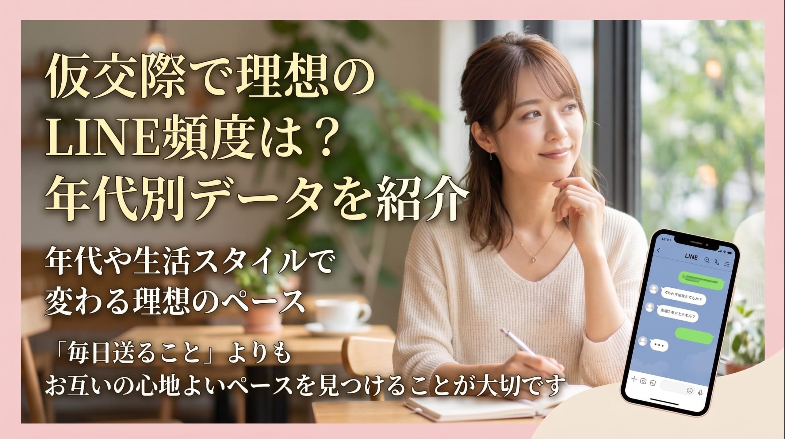 仮交際中、LINEは毎日するべき？年代別データで分かる理想の頻度