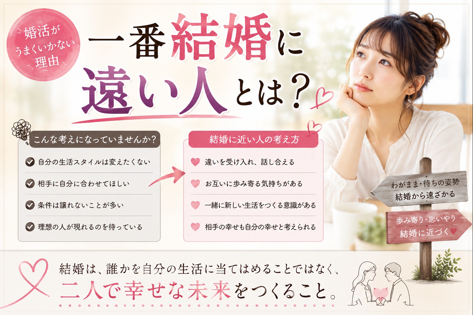 『私は変わりたくない』が婚活を難しくする理由