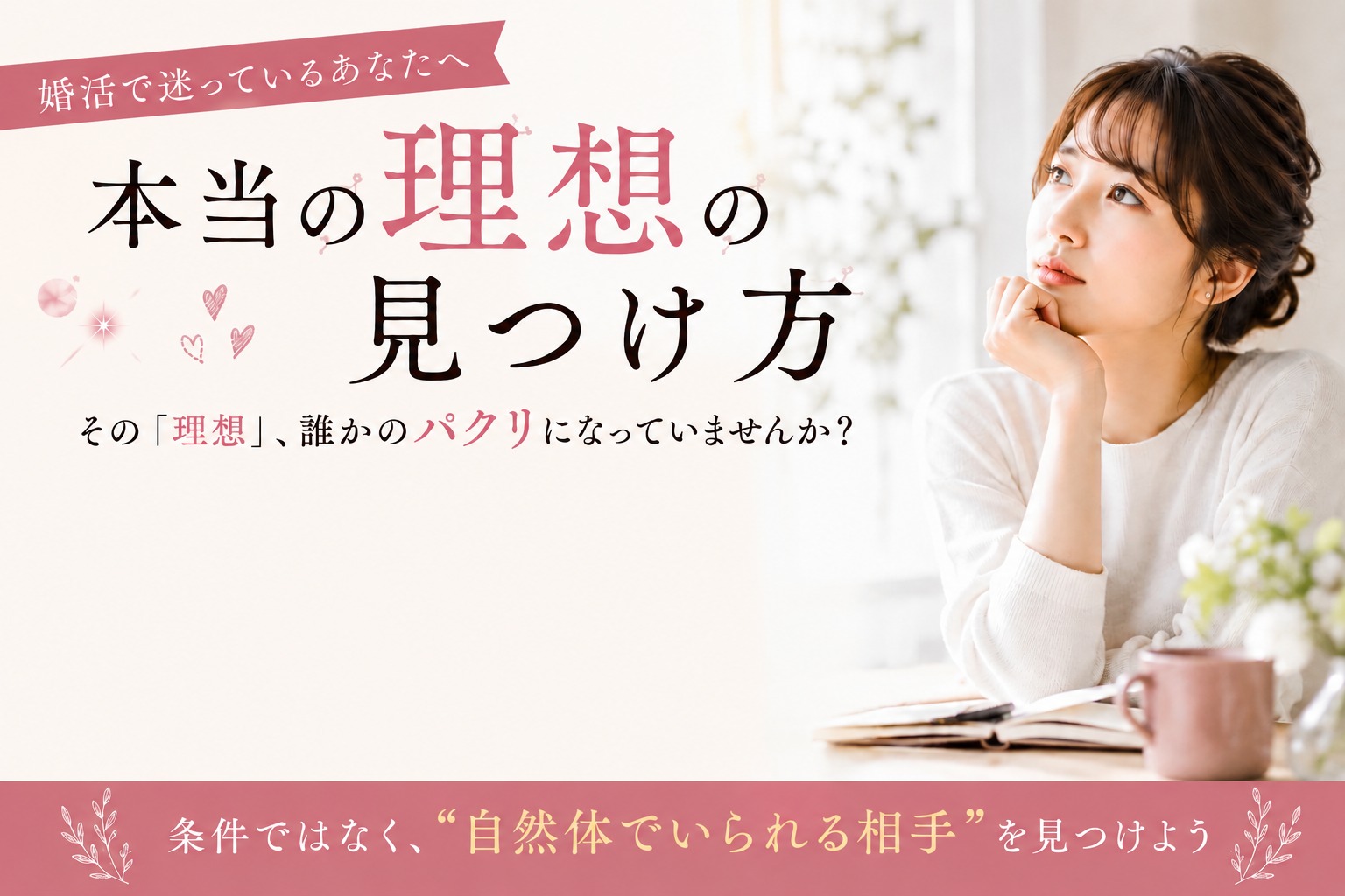 婚活で「理想の相手」がわからなくなった人へ｜本当の理想の見つけ方