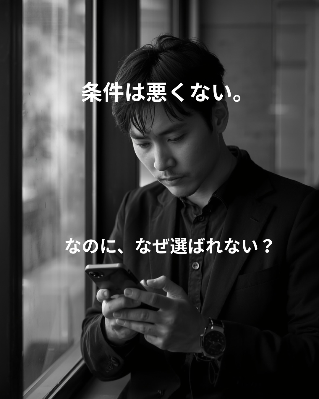 条件は悪くないのに、なぜか婚活で選ばれない男性