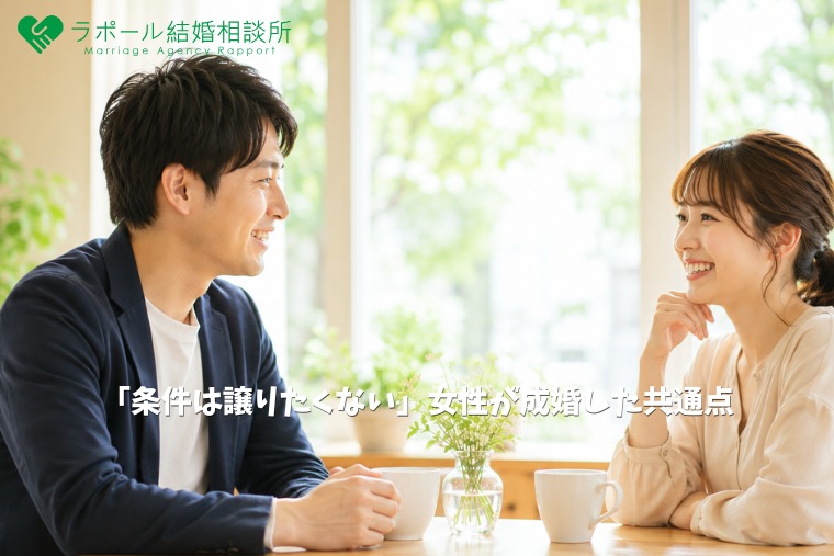 「条件は譲りたくない」女性が成婚した共通点