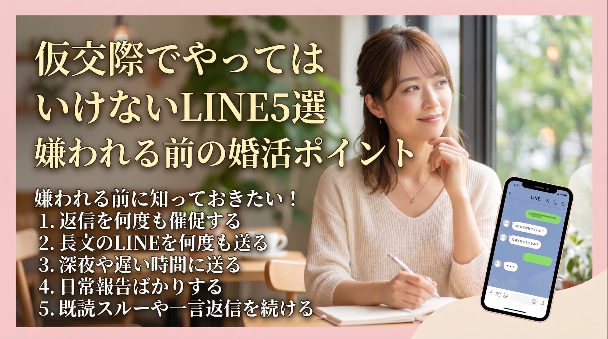 仮交際でやってはいけないLINEとは？婚活中に気をつけたいポイント