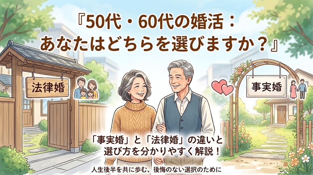 なぜ今、50代・60代で「事実婚」の選択肢が増えているのか？