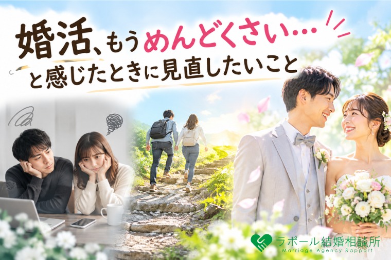 「婚活、もうめんどくさい…」と感じたときに見直したいこと