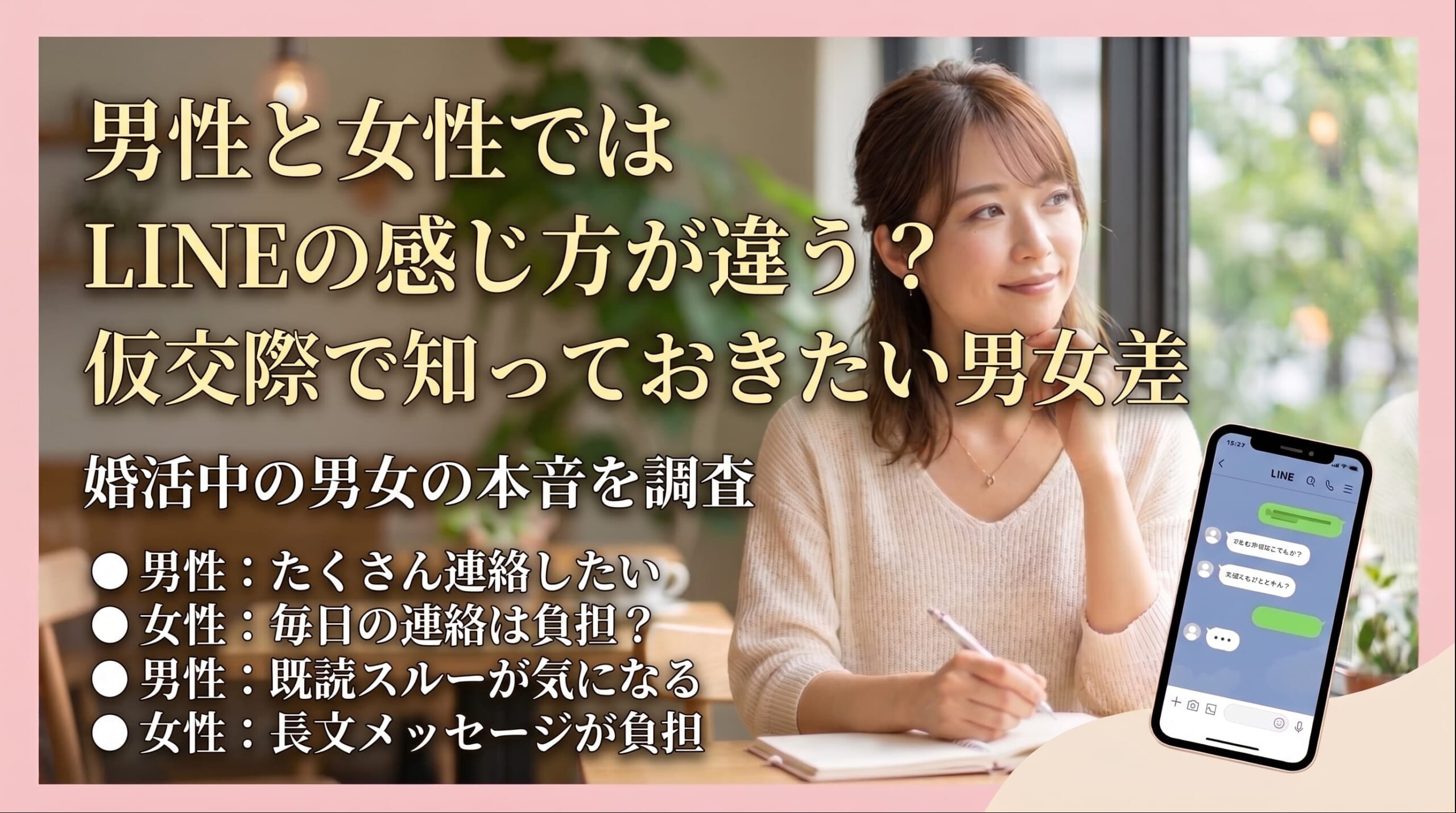 男性と女性ではLINEの感じ方が違う？仮交際で知っておきたい男女差