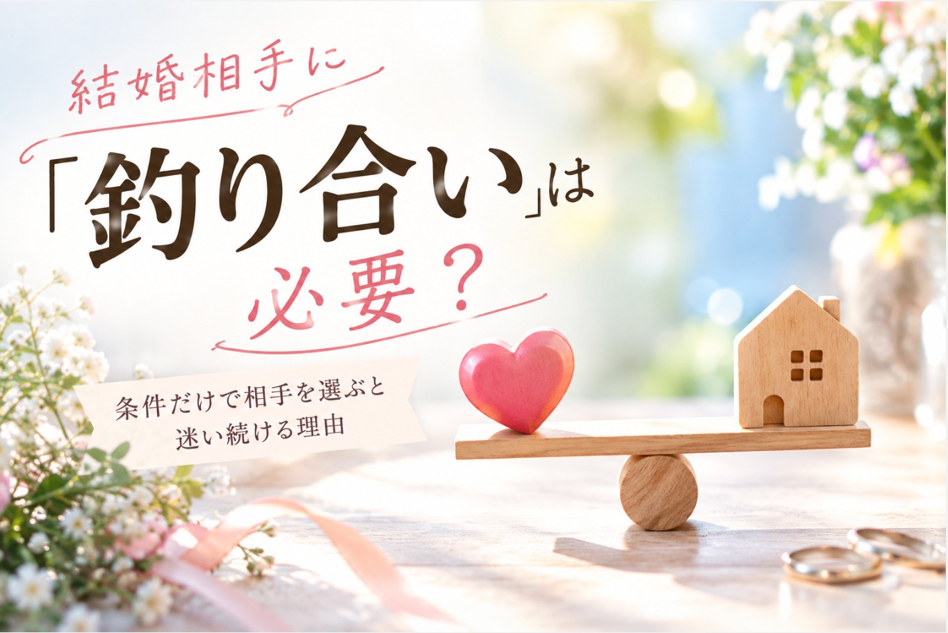 「この人でいいのかな？」と迷ったときに考えてほしいこと