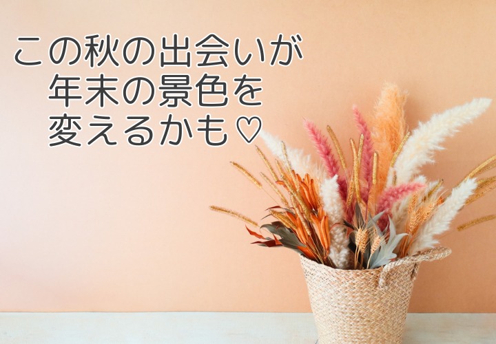この秋の出会いが年末の景色を変えるかも♡今から始める秋婚活