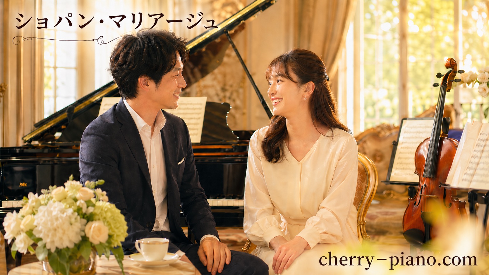 恋愛心理学とクラシック音楽を融合した視点から人生を調律する出会いの芸術　https://www.cherry-piano.com