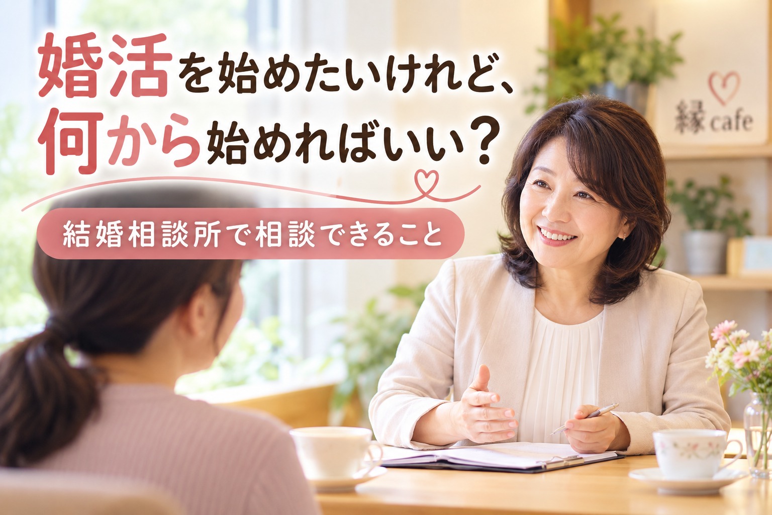 婚活を始めたいけれど、何から始めればいい？結婚相談所で相談できること