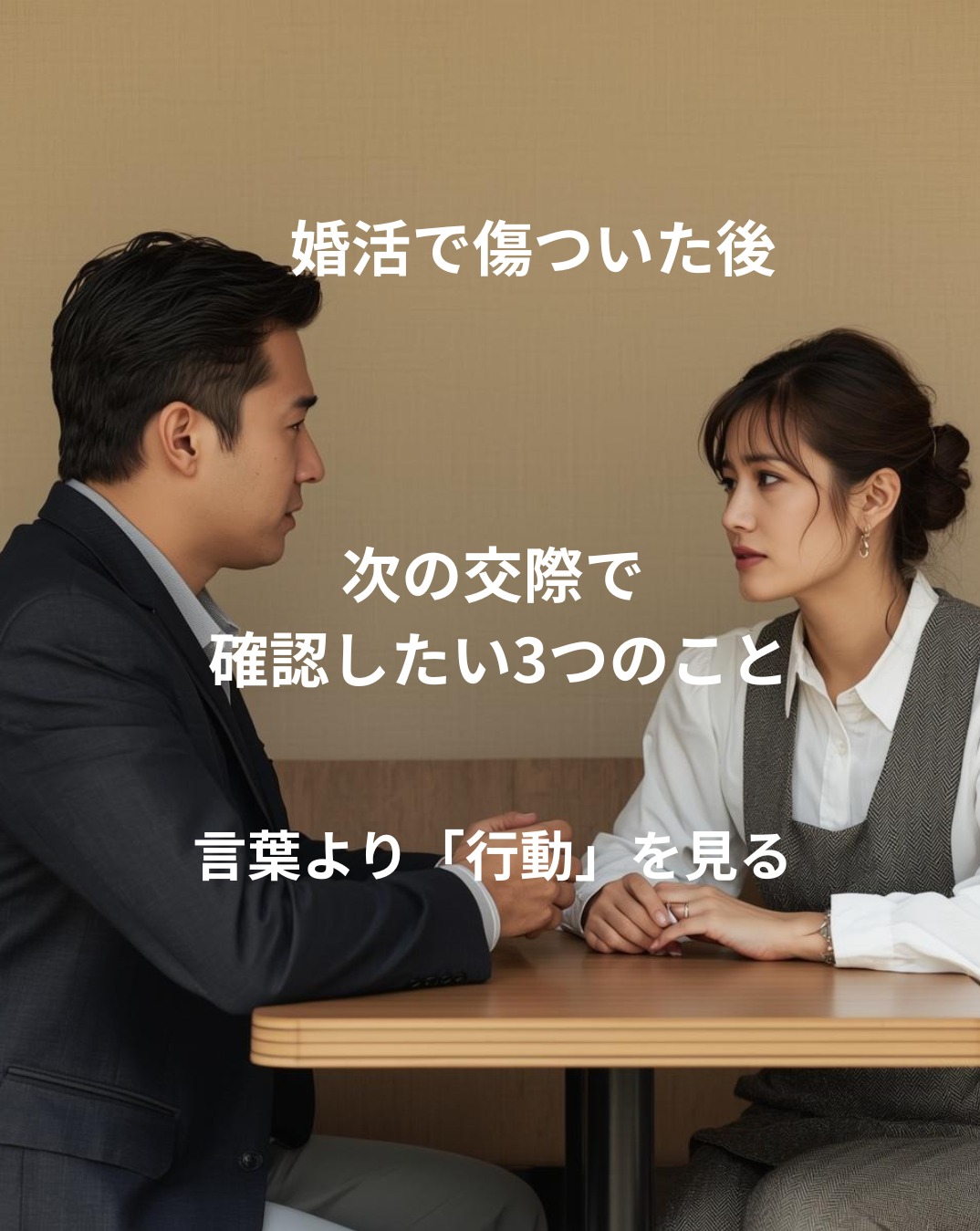 婚活で傷ついた後、次の交際で確認したい3つのこと