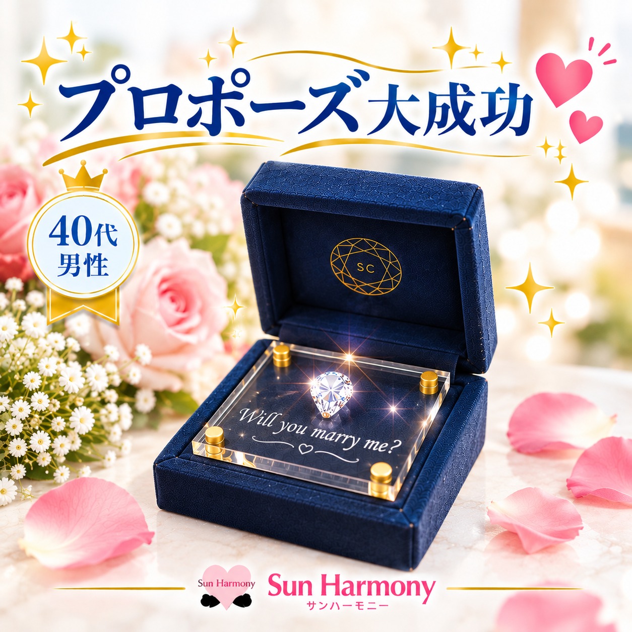 40代男性の嬉しいご報告💍✨プロポーズ大成功💖✨