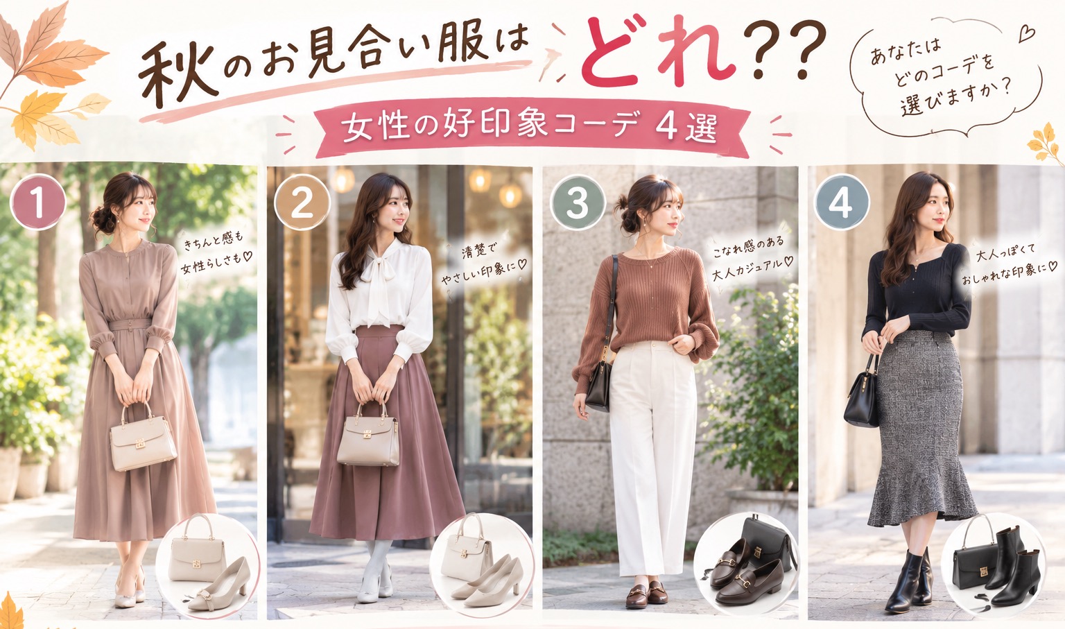 女性必見！秋のお見合いコーデ